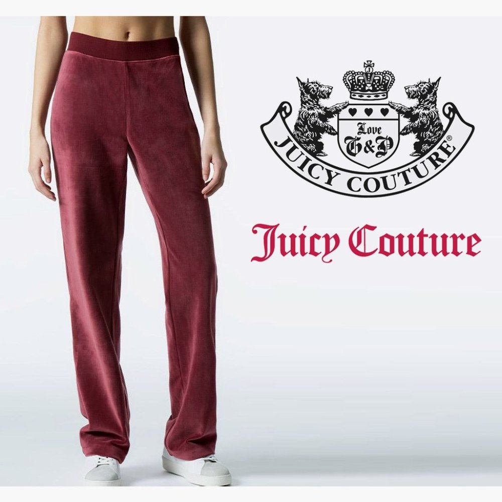 Juicy Maroon Track Pants